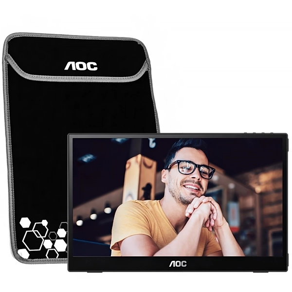 Monitor Portátil AOC 16T3E de 15.6" Full HD 60Hz 4 ms GTG con USB-C
