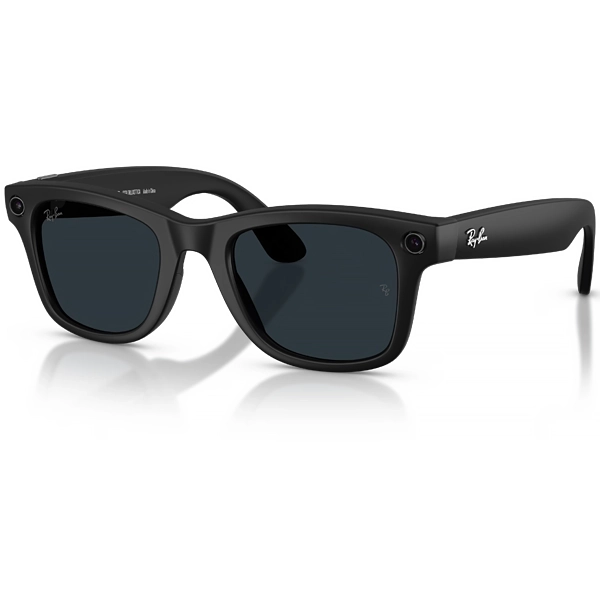 Óculos de Sol Ray Ban Meta Wayfarer Gen 2 RW4012 com Câmera/Wi-Fi - Matte Black/Transitions Grey
