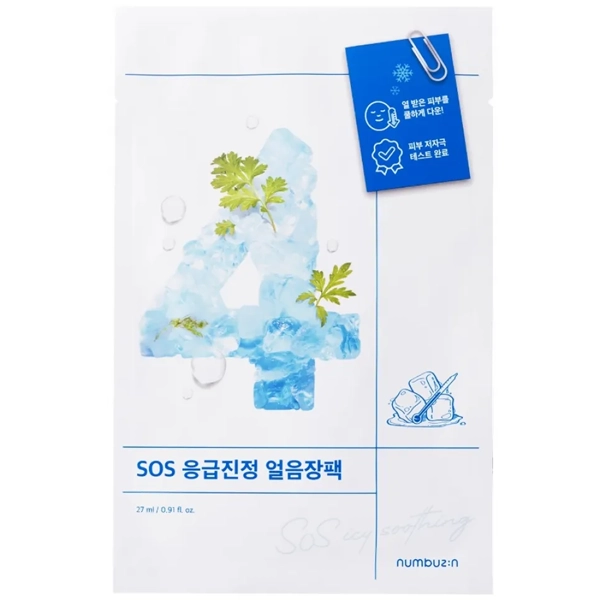 Mascarilla Facial Hidratante Numbuzin No. 4 Icy Soothing Sheet