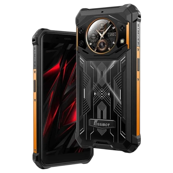 Celular Fossibot F101 Pro Dual SIM de 128GB/8GB RAM de 5.45" 24+5MP/8MP - Negro/Naranja