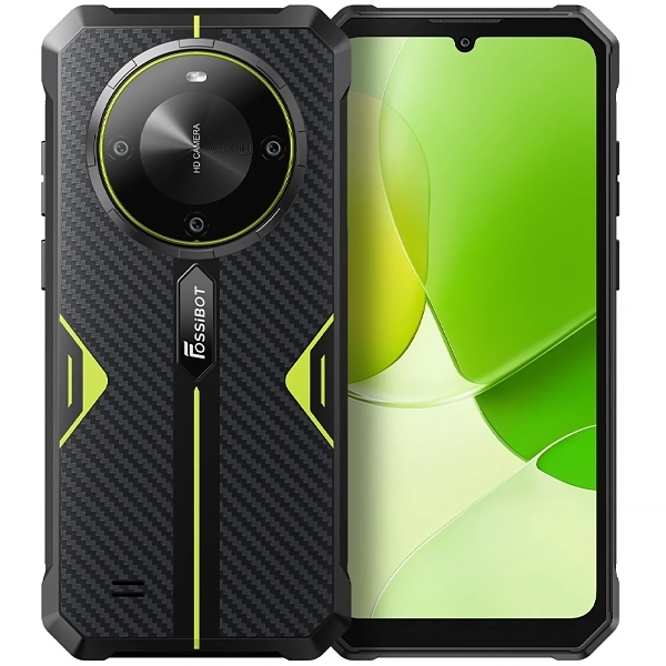 Celular Fossibot F105 Dual SIM de 64GB/4GB RAM de 6.745" 20MP/8MP - Negro/Verde