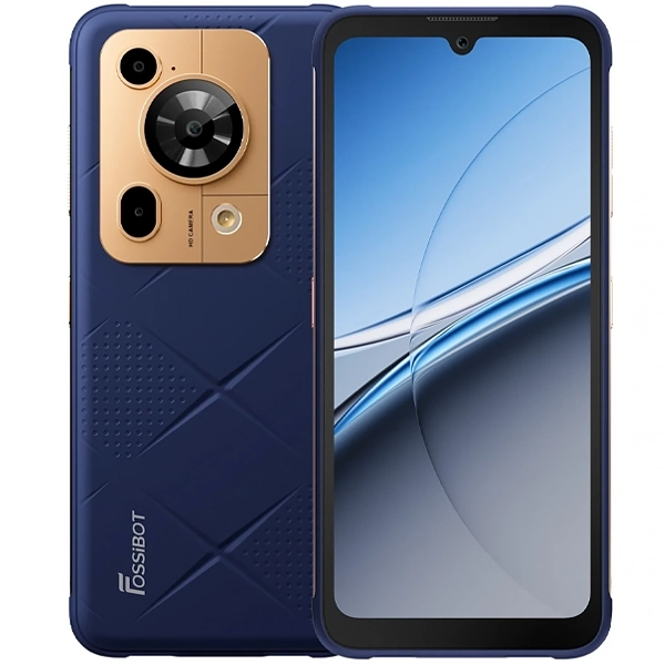 Celular Fossibot F112 Pro 5G Dual SIM de 256GB/8GB RAM de 6.88" 50+5MP/16MP - Azul/Dourado