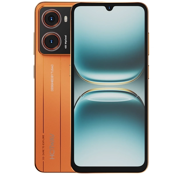 Celular HOTWAV X100GT NFC Dual SIM de 256GB/8GB RAM de 6.9" 48MP/16MP - Sunset Orange