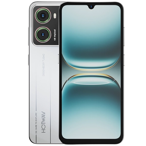 Celular HOTWAV X100GT Dual SIM de 256GB/8GB RAM de 6.9" 48MP/16MP - Pearl White