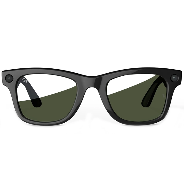 Gafas de Sol Ray Ban Meta Wayfarer Gen 2 RW4012 con Cámara/Wi-Fi - Shiny Black/Transitions Graphite Green