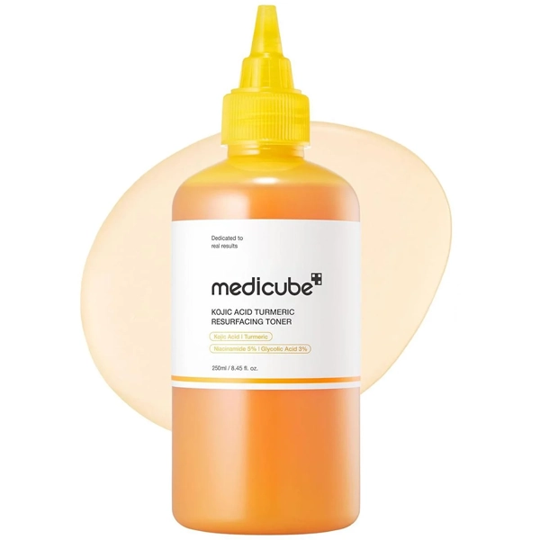 Tónico Facial Medicube Kojic Acid Turmeric Resurfacing Toner de 250 ml