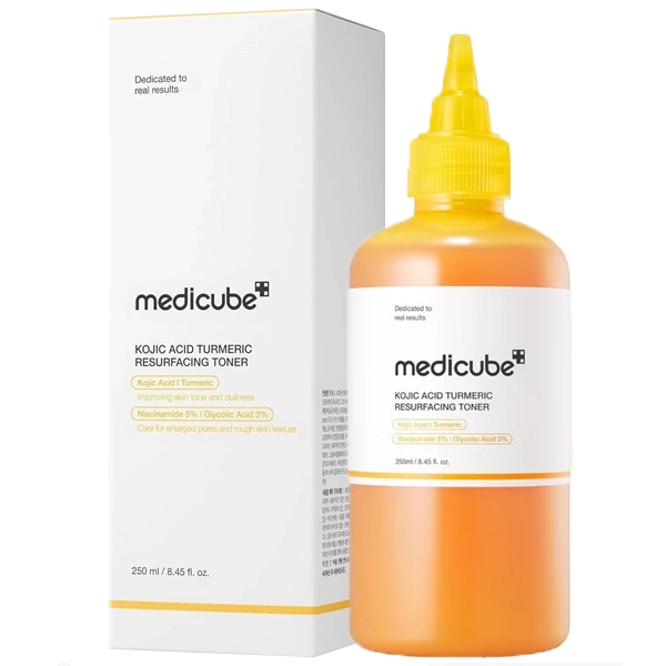 Tônico Facial Medicube Kojic Acid Turmeric Resurfacing Toner de 250 ml