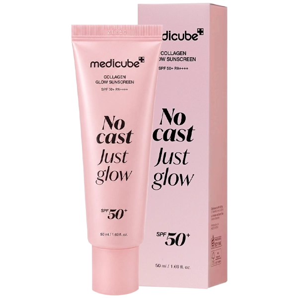 Protetor Solar Facial Medicube Collagen Glow Sunscreen SPF50+ 50ml