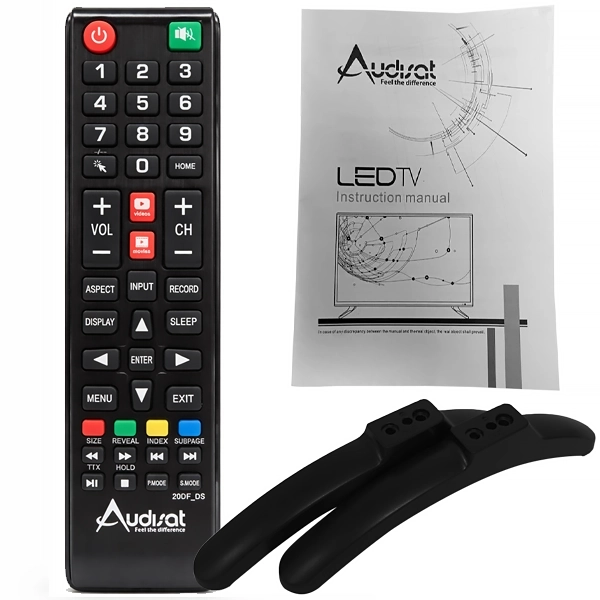 Controle Remoto para TV Audisat de 32" + Suporte Base de TV - Preto