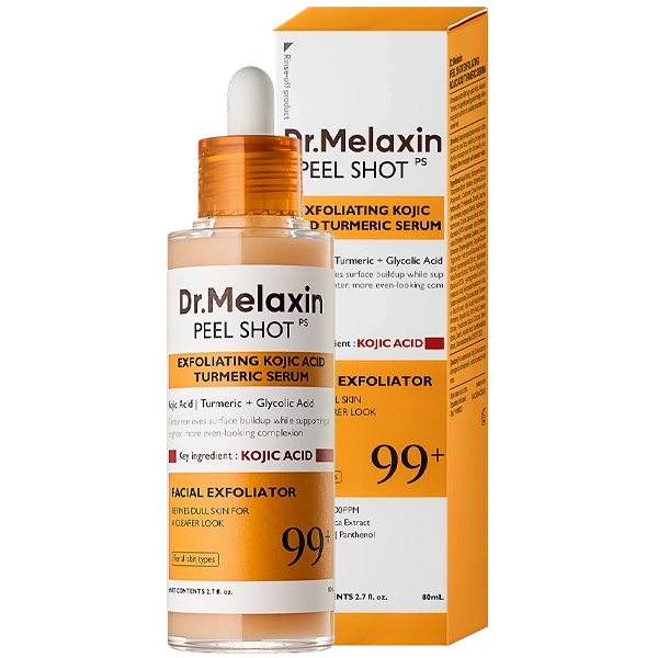 Sérum Facial Dr.Melaxin Peel Shot Exfoliating Kojic Acid Turmeric de 80 ml
