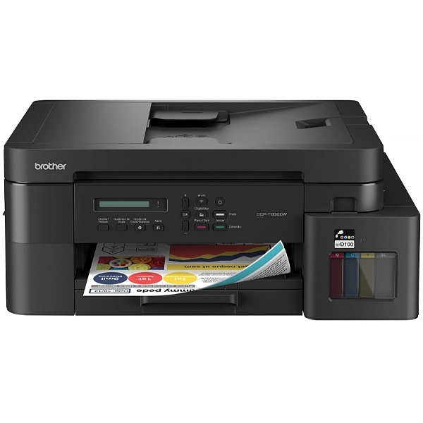 Impressora Multifuncional Brother DCP-T830DW com Wi-Fi 220 - 240 V ~ 50/60 Hz - Preta
