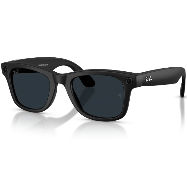 Óculos de Sol Ray Ban Meta Wayfarer Gen 2 RW4012 com Câmera/Wi-Fi - Matte Black/Transitions Grey