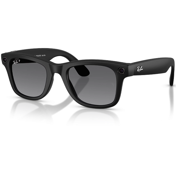Gafas de Sol Ray Ban Meta Wayfarer Gen 2 RW4012 con Cámara/Wi-Fi - Matte Black/Polar Gradient Graphite