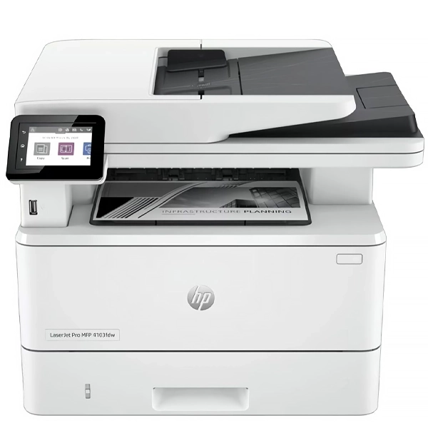 Impressora Multifuncional HP Laser Jet Pro MFP 4103fdw 4 em 1 com Wi-Fi 220 - 240 V ~ 50 60 Hz - Branca