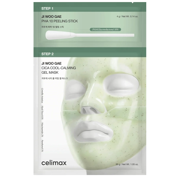 Máscara Facial Celimax JI Woo Gae Cica PHA Peel - 1 Unidad