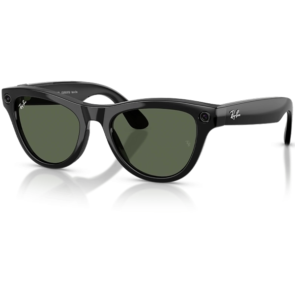 Gafas de Sol Ray Ban Meta Skyler (Gen 2) RW4014 con Cámara/Wi-Fi - Shiny Black/G15 Green