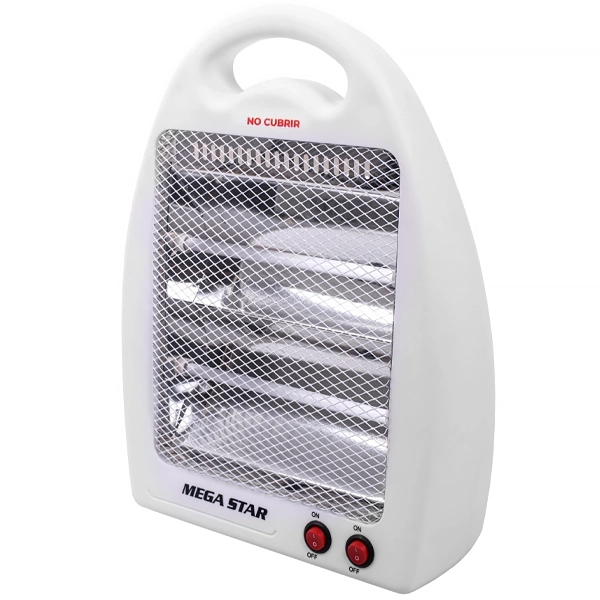 Aquecedor MegaStar TC82 800 watts com Termostato Ajustável 220V ~ 50/60 Hz - Branco