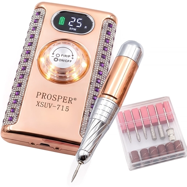 TORNO UNHA PROSPER XSUV-715 PORTATIL RECARREGAVEL 2V DOURADO