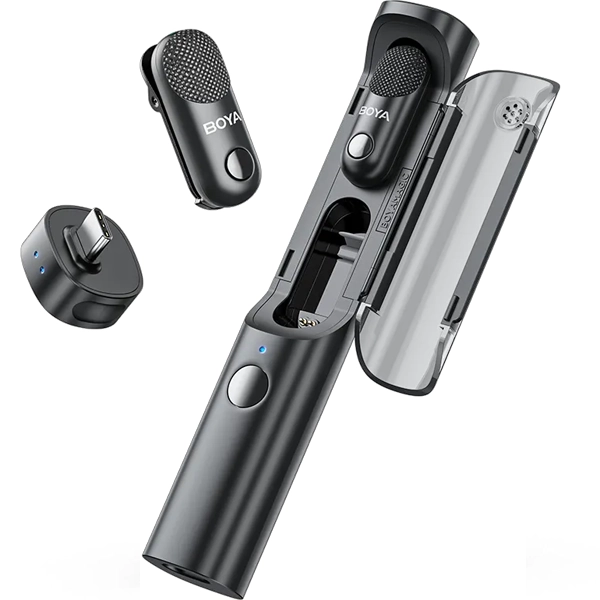 Micrófono Inalámbrico para Smartphone Boya Magic-05 con USB-C - Negro (Anatel)