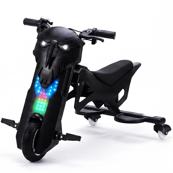 Triciclo Elétrico Audisat Moto TE-8MX 8" Bluetooth/Speaker - Preto (1 Mês de Garantia)