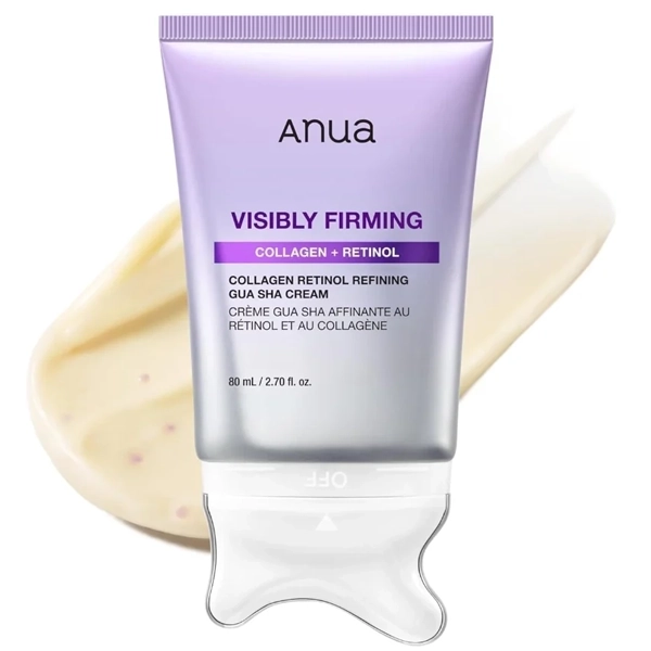 Crema Facial Hidratante Anua Collagen Retinol Refining Gua Sha de 80ml