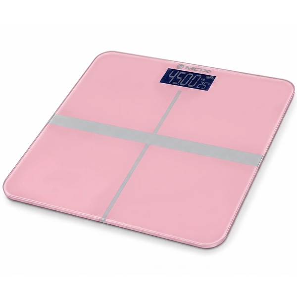 Balança Digital para Peso Corporal MOX MO-B181 até 180 kg - Rosa/Cinza