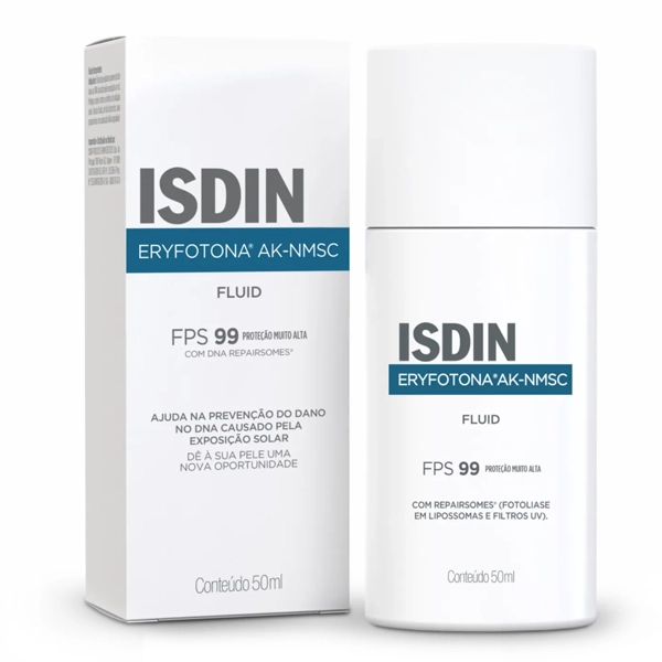 Protetor Solar Facial ISDIN Eryfotona AK-NMSC Fluid FPS 99 50 ml