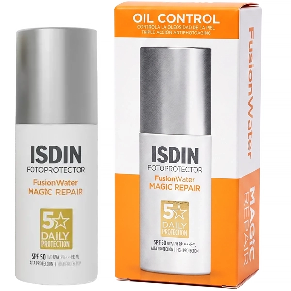Protetor Solar Facial ISDIN FusionWater Magic Repair SPF50 50 ml