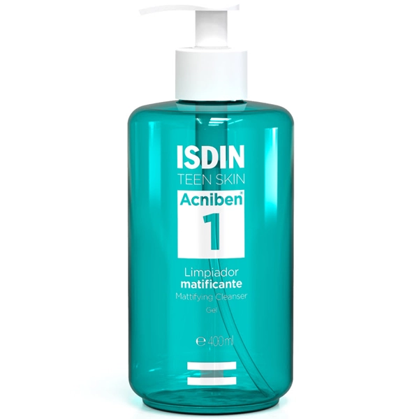 LIMPEZA FACIAL ISDIN ACNIBEN 1 MATTIFYING CLEANSER GEL 400ML (227590)
