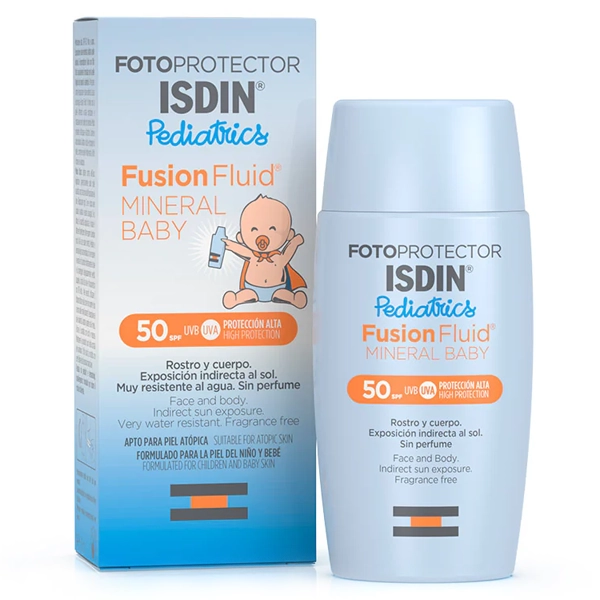 PROTETOR SOLAR PEDIATRICO ISDIN FP MINERAL BABY SPF50 50ML (187962)