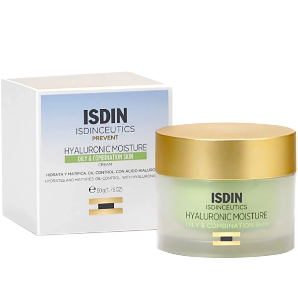 Creme Facial Hidratante Isdin Hyaluronic Moisture Oily & Combintation Skin 50 g