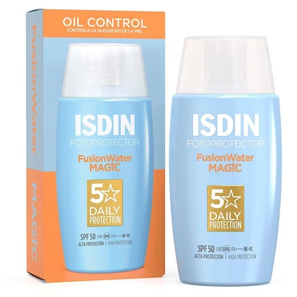 Protetor Solar Facial Isdin Fusion Water Magic SPF 50 50 ml