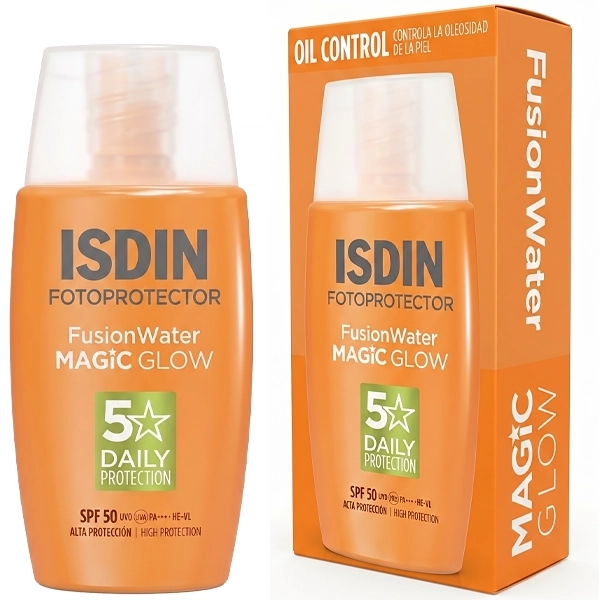 Protector Solar Facial Isdin Fusion Water Magic Glow SPF 50 50 ml