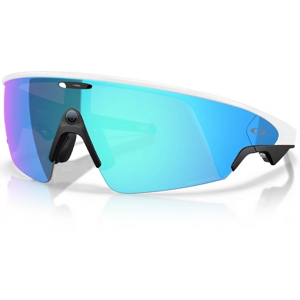 Óculos de Sol Oakley Meta Vanguard 0W8001 com Câmera/Wi-Fi - White/Prizm Sapphire