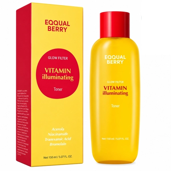 Tônico Facial Eqqualberry Vitamin Illuminating de 150ml