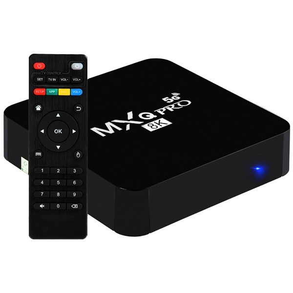TV Box MXQ Pro 5G 8K Ultra HD de 256GB/64GB RAM - Preto