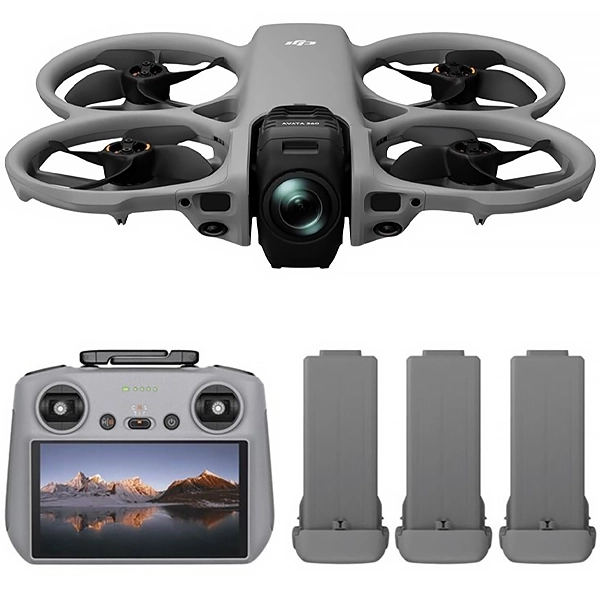 DRONE DJI AVATA 360 FLY MORE COMBO (DJI RC 2) (3 BATERIA) ANATEL CINZA
