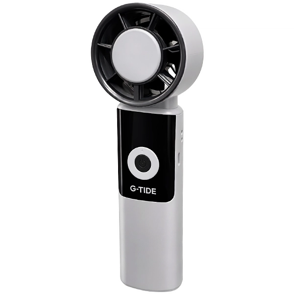 Mini Ventilador G-TiDE FH02L 5 Aspas Recargable - Blanco/Negro