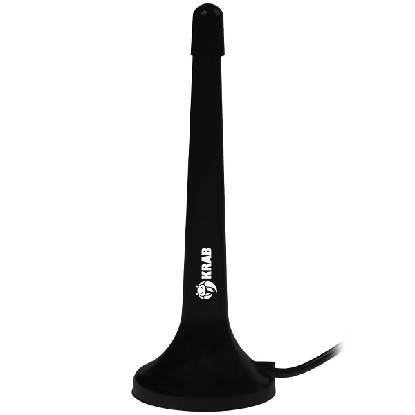 Antena de TV Krab KBANT0260 Recepciona Sinal UHF e VHF - Preta