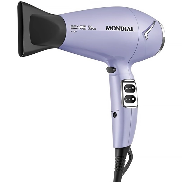 Secador de Cabello Mondial Space Shine SC-21-BI 2.200 watts Bivolt - Morado