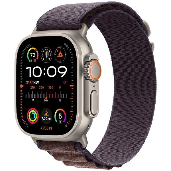 Apple Watch Ultra 2 49 mm/M MRET3LW A2986 GPS + Celular - Titanium/Indigo Alpine Loop (S/Lacre)