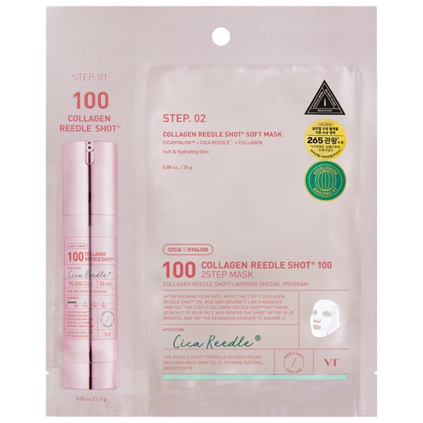 Mascarilla Facial VT Cosmetics Collagen Reedle Shot 100 2-Step