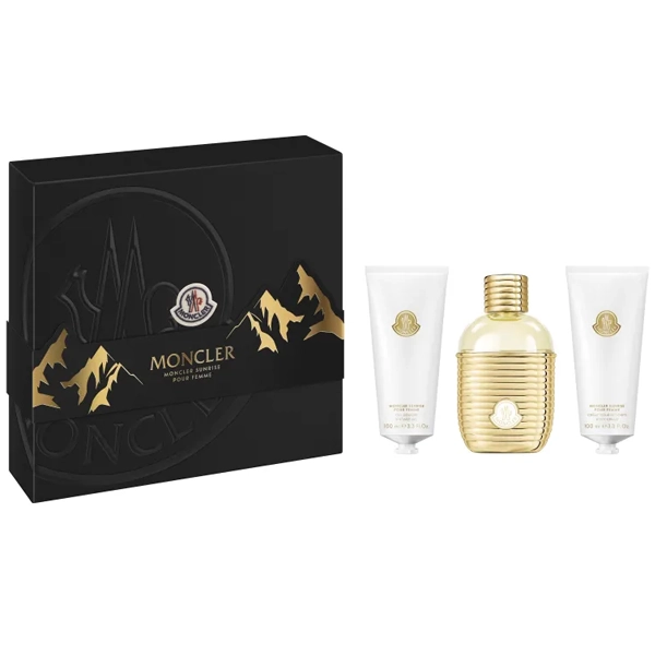 PERFUME FEM MONCLER SUNRISE EDP 100 + GEL 100 + LOCAO 100 KIT (158886)