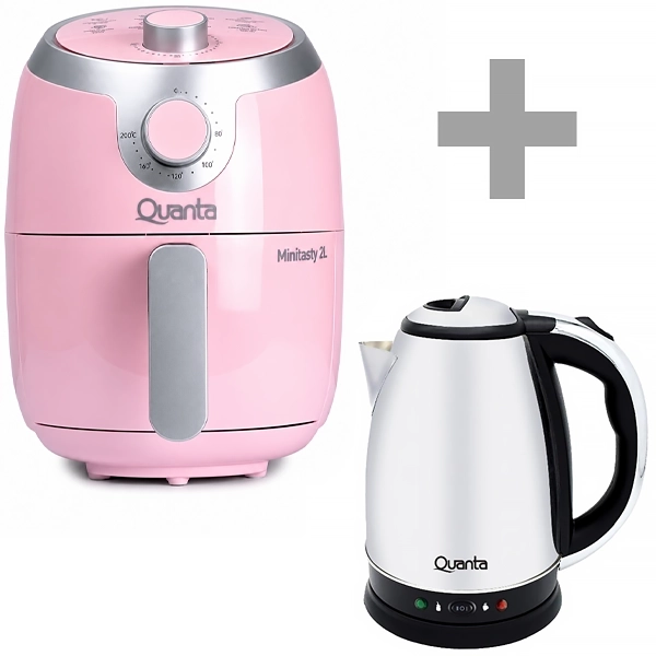 Fritadeira Elétrica Quanta Minitasty QTAF230 1.000 watts 2 Litros 220V ~ 50/60 Hz + Jarra Elétrica Quanta QTC850