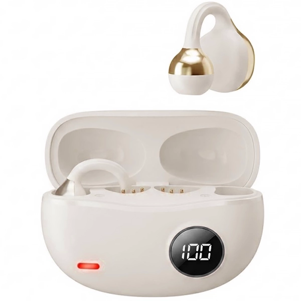 FONE BT HYE H2 PRO TRUE WIRELESS EARBUDS C/MICROFONE BEIGE/DOURADO