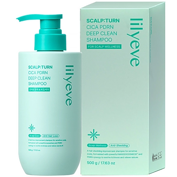 Shampoo Lilyeve Cica PDRN Deep Clean 500 g