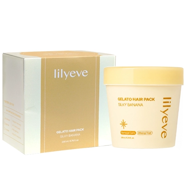 Mascara Capilar Lilyeve Gelato Hair Pack Silky Banana 200ml