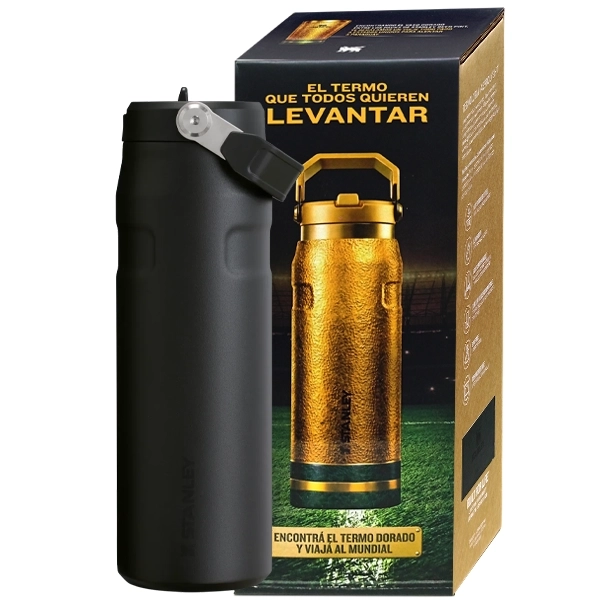 Termo Stanley Aerolight Iceflow Bottle de 710 ml - Black 2.0 (Mundial)