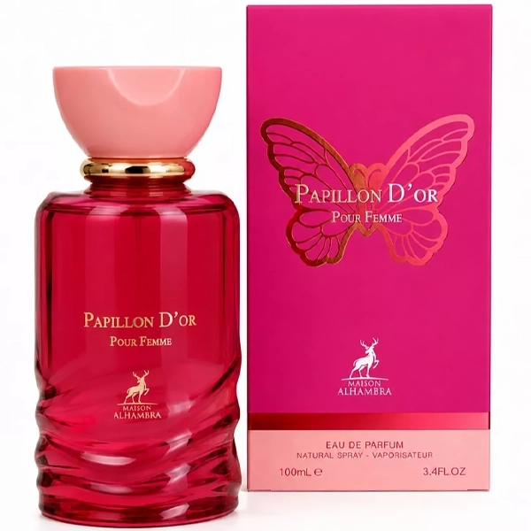 PERFUME FEM ARABE MAISON ALHAMBRA PAPILLON D'OR POUR FEM EDP100 (60353