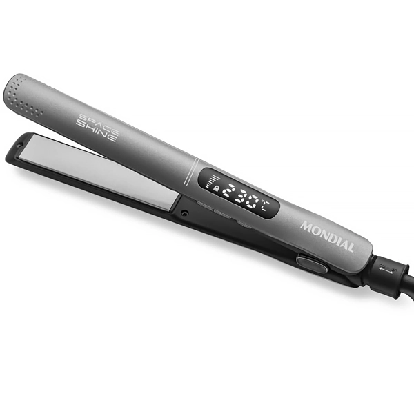 Chapinha para Cabelo Mondial Space Shine P-25 230 °C Bivolt - Cinza